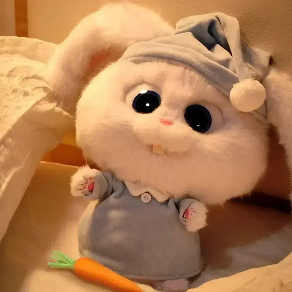 Disney Snowball Plush Toys Rabbit Plush Cute Carrots Movable Ears Cartoon Dolls Children's Birthday Toys Girls' Holiday
