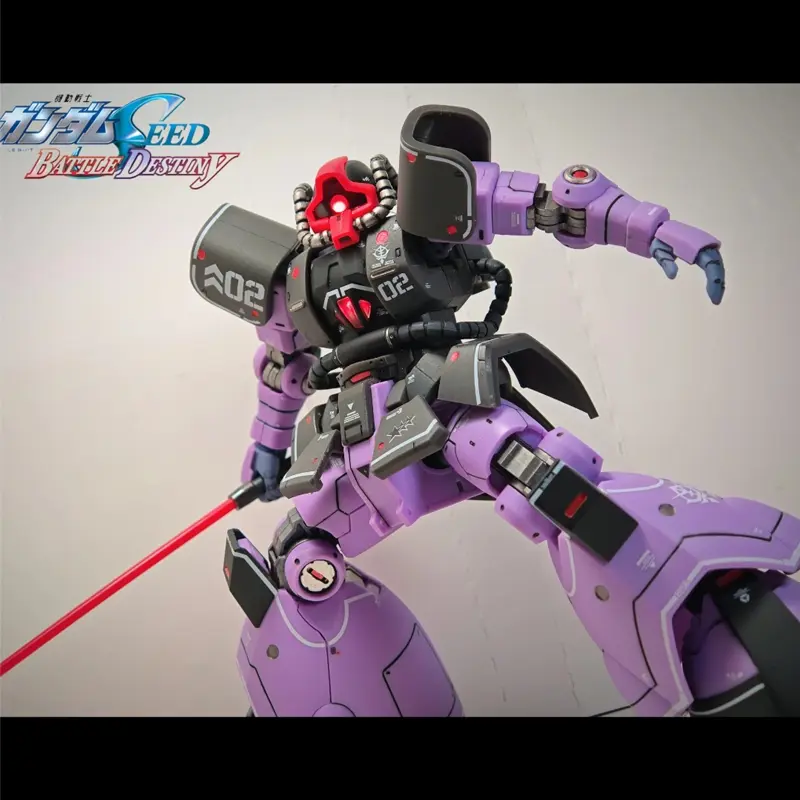 GOT Rick Dom HG 1/144 MS-09R Black Purple Color Scheme Assemble The Model Action Figures Children'S Toys Desktop Decoration Gift