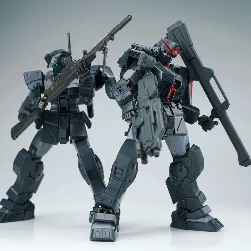 HG 1/144 AK Midnight Color Spartak Jim Assembly Model Joint Mobile Mechanical Warrior Robot Collection Handheld Plastic Toy Gift