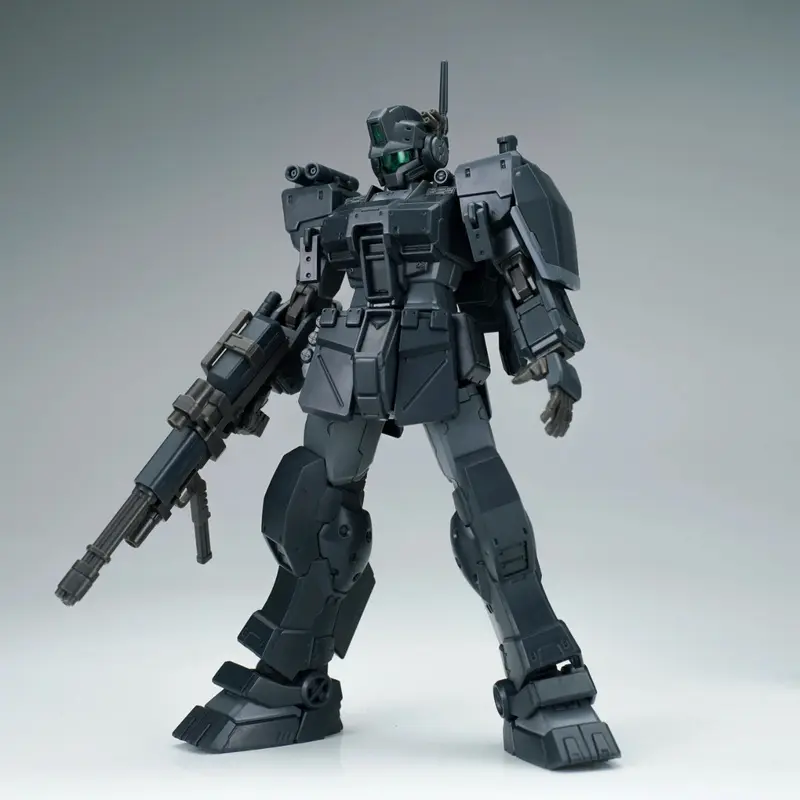 HG 1/144 AK Midnight Color Spartak Jim Assembly Model Joint Mobile Mechanical Warrior Robot Collection Handheld Plastic Toy Gift