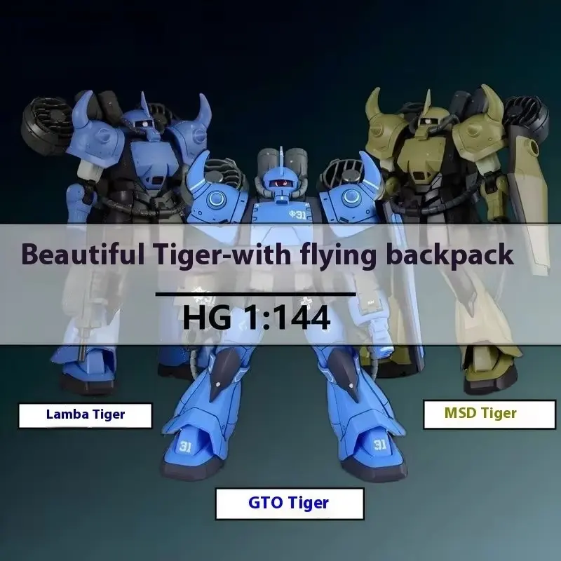 GTO HG 1/144 Ramba Ral Gouf Mech Assembly Model Kit Action Figures Robot Doll Kids Toys Bring Flying Backpack Decorative Gift