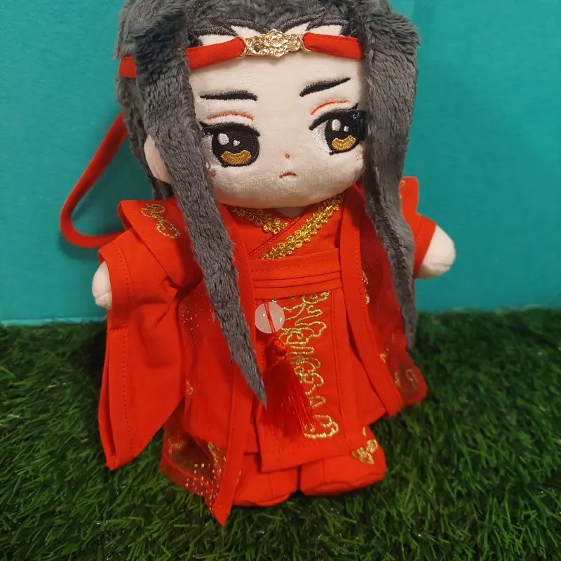 Mo Dao Zu Shi Anime Figure Wei Wuxian Lan Wangji Doll Clothes Soft Stuffed Plush Dolls Cosplay Wedding Clothes Dress Up Accessor