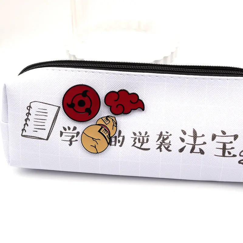 Naruto Anime Brooch Uchiha Itachi Akatsuki Backpack Accessories Paired with Clothing Emblem Jewelry Brooches for Cartoon Pin