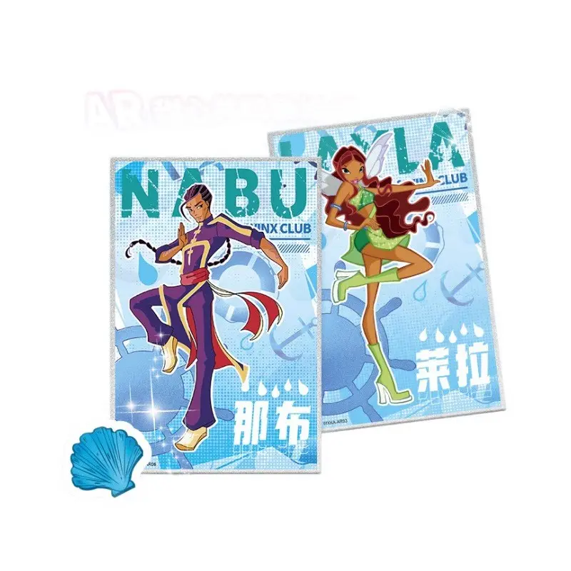 Genuine Winx Club Card Magic Bag Fairy Bag Fairy Wonderland Cards Bloom Stella Flora Anime Cards Toys Customized Birthday Gifts