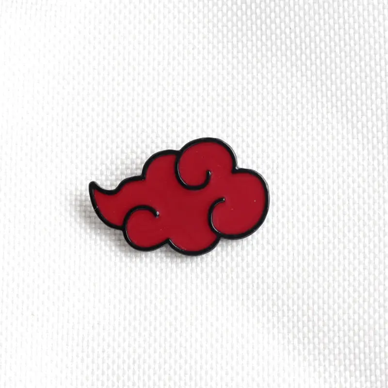 Naruto Anime Brooch Uchiha Itachi Akatsuki Backpack Accessories Paired with Clothing Emblem Jewelry Brooches for Cartoon Pin