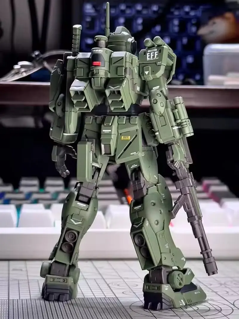JMS HG 1/144 Midnight Color RGM-79 Spartan Jim Water Patch Assembly Model Joint Mobile Mech Warrior  Robot Plastic Toy Gift