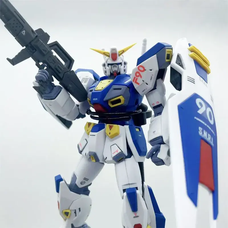 F90 MG 1/100 Assembly Model Kit Action Figures Puzzle With Water Stickers Children'S Toys Desktop Ornament Collectible Gift