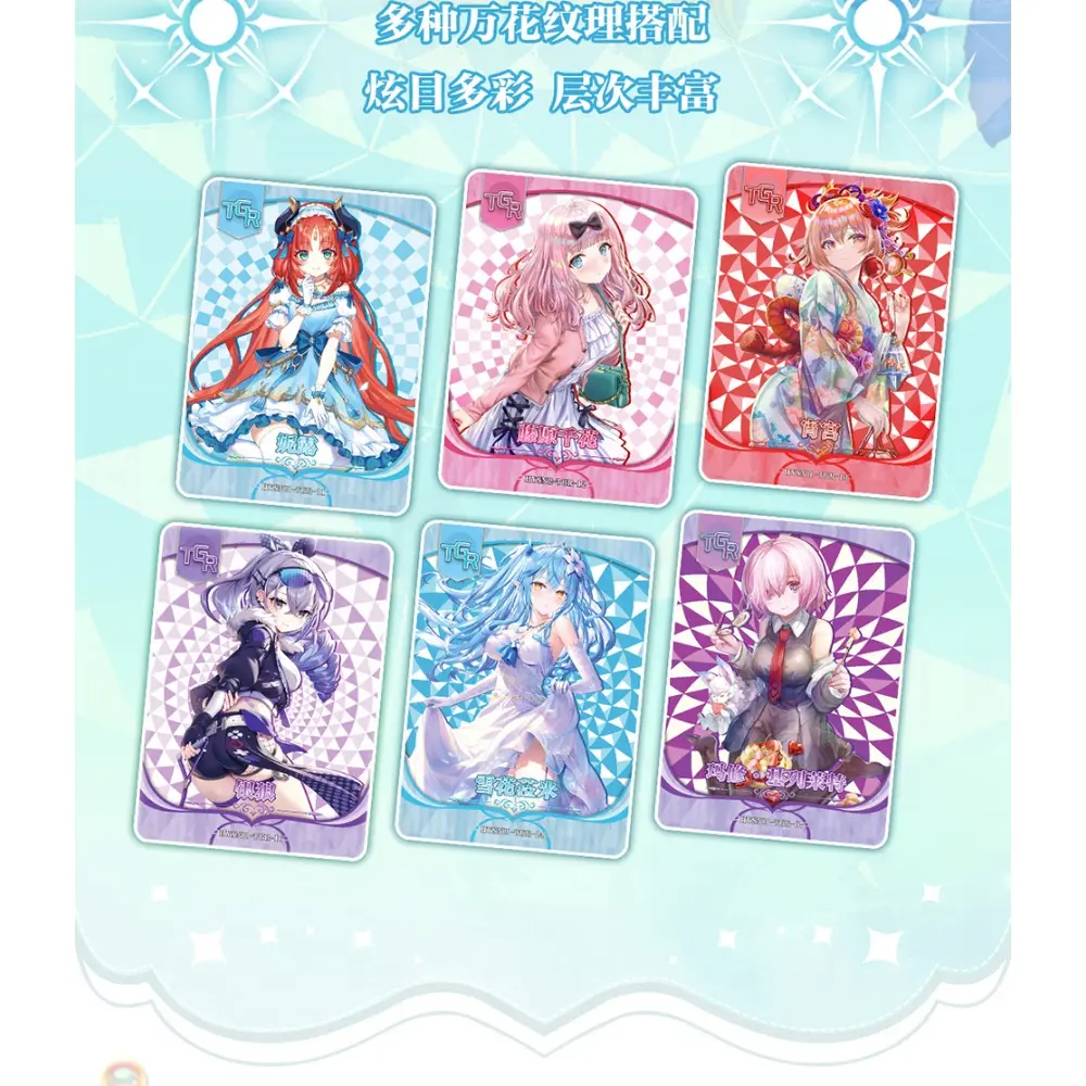 Genuine Flower Girl Goddess Story Collection Cards Booster Box Anime Vigorous Girl Refractive Card Limited Edition Kids Gifts