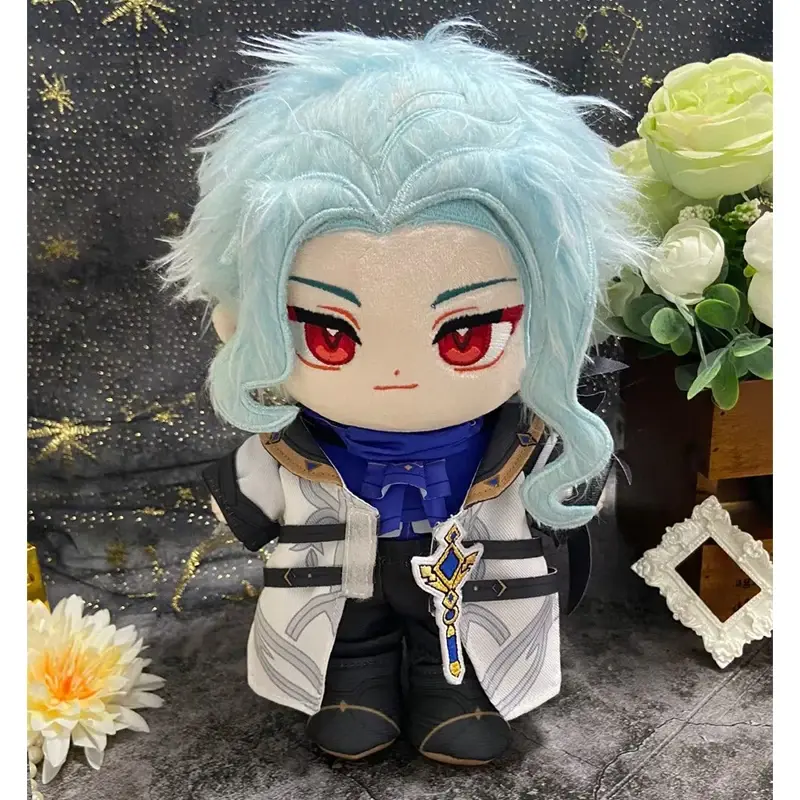 Anime Game II Dottore The Doctor Plush Doll Stuffed Toy Plushies Change Suit Dress Up Clothing 20cm Xmas Birthday Gifts
