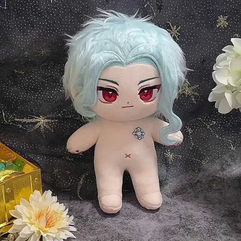 Anime Game II Dottore The Doctor Plush Doll Stuffed Toy Plushies Change Suit Dress Up Clothing 20cm Xmas Birthday Gifts