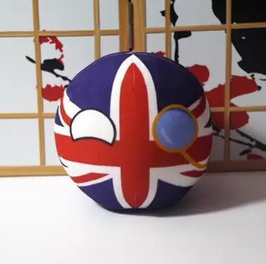 Cartoon Britain Polandball Plush Doll Countryball Short Stuffed Mini Doll Pendant Toy Gift 9/20cm