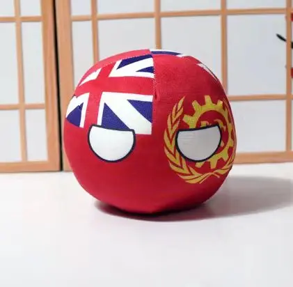 Cartoon Britain Polandball Plush Doll Countryball Short Stuffed Mini Doll Pendant Toy Gift 9/20cm