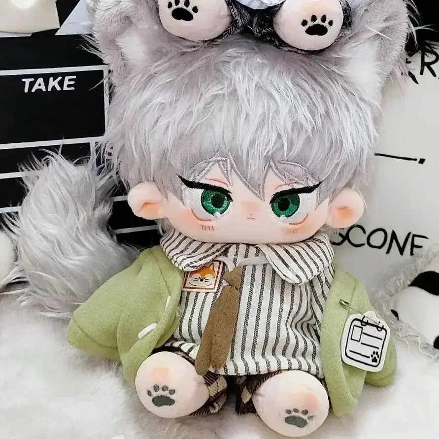 Stuffed 20cm Anime Ava Alien Stage Till Ivan Plush Cotton Toys Handsome Doll Body Tail with Ear Cute Plush Boy BL Birthday Gift