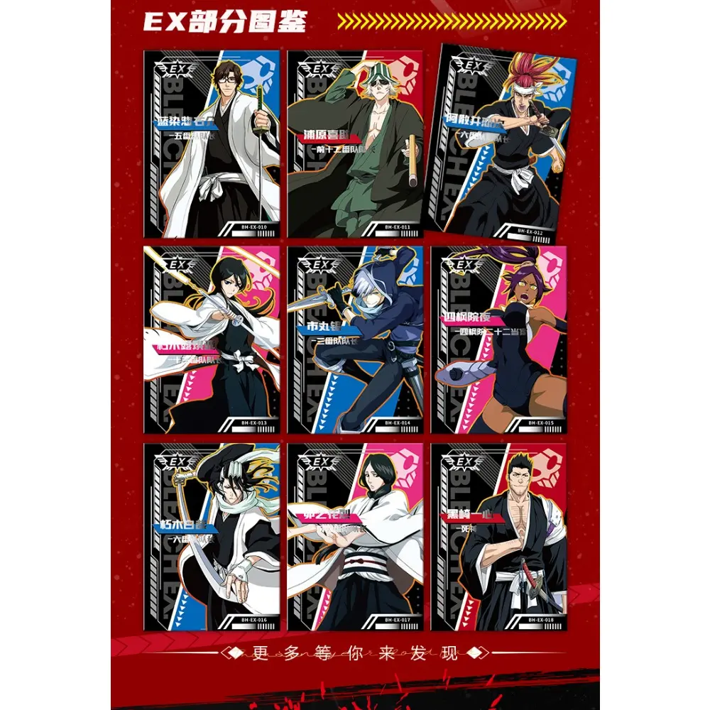 BLEACH Collection Card For Child Abarai Renji Ideal Love And Friendship Kurosaki Ichigo Zangetsu Limited Anime Card Kids Gifts