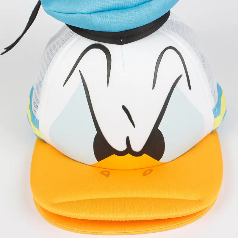 Disney Donald Fauntleroy Duck Peaked Cap  Cartoon Don Cutout Hat Travel Don Sun Hat Gifts for Children Girls
