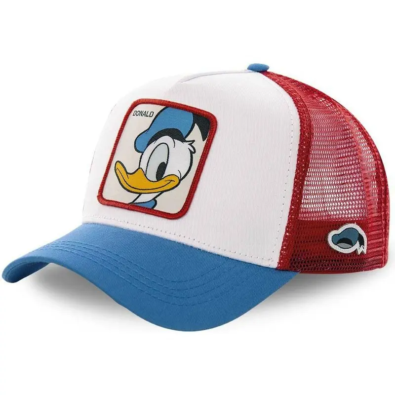 Disney Donald Fauntleroy Duck Peaked Cap  Cartoon Don Cutout Hat Travel Don Sun Hat Gifts for Children Girls