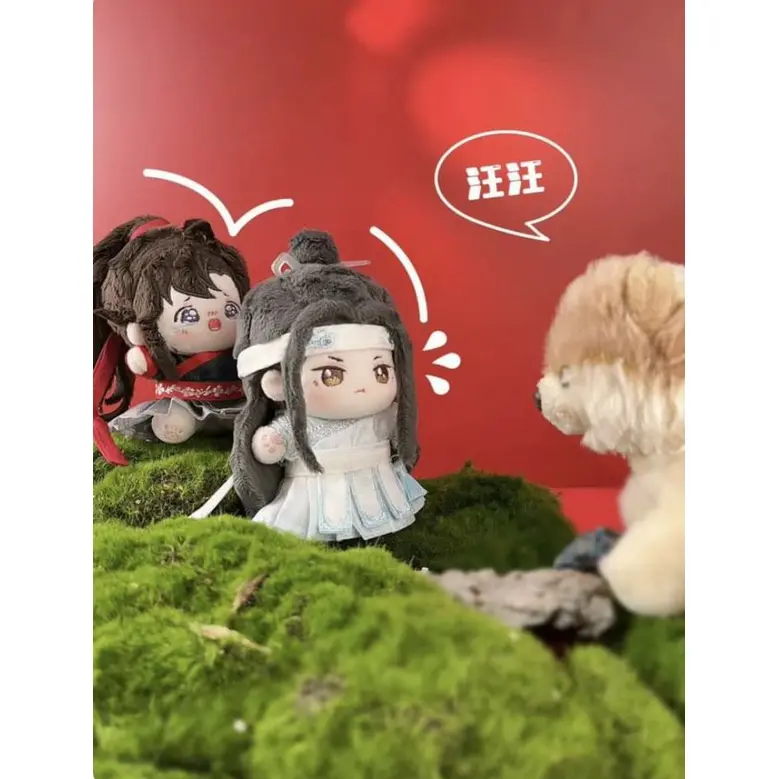 Plush Dolls Untamed Lan Wangji Wei Wuxian Mo Dao Zu Shi MDZS  10cm Suffed Plushes Cuerpo De Muñeca