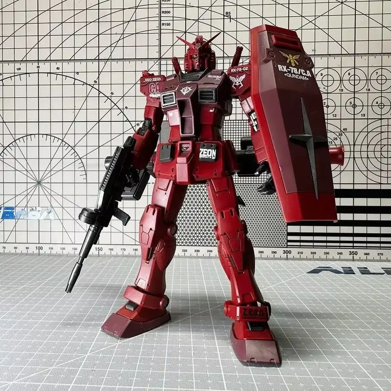 012 HG1/144 RX-78-2 Char Aznable Casval Color Assembly Model Kits Movable Joints High Quality Collectible Robot Models Kids Gift