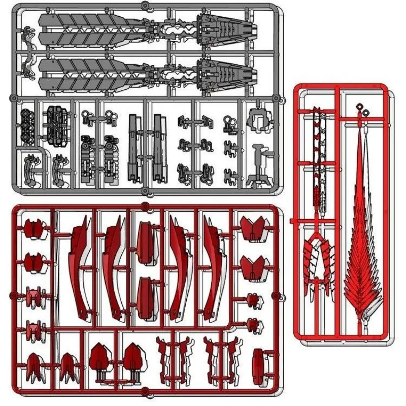 In-stock Electromagnetic Cannon Accessories RG 1/144 MSN-04FF Sazabi Assembly Parts Kit Movable Model Robot Action Figure Set