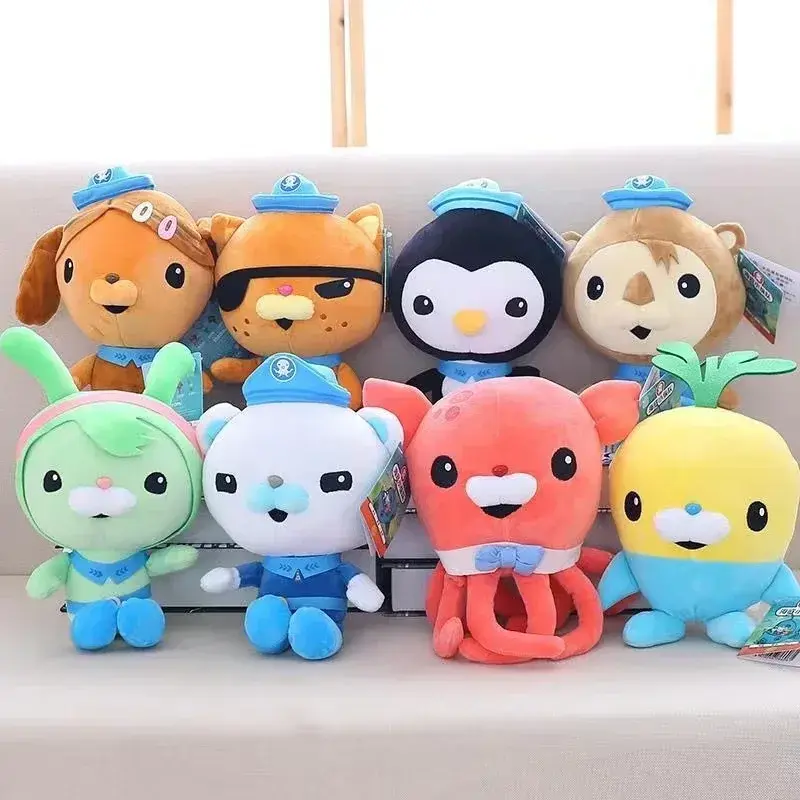 30cm Octonauts Plush Toys Soft Stuffed Animal Doll Barnacles Kwazii Tweak Peso Dashi Cartoon Peluche Pillow Kids Christmas Gifts