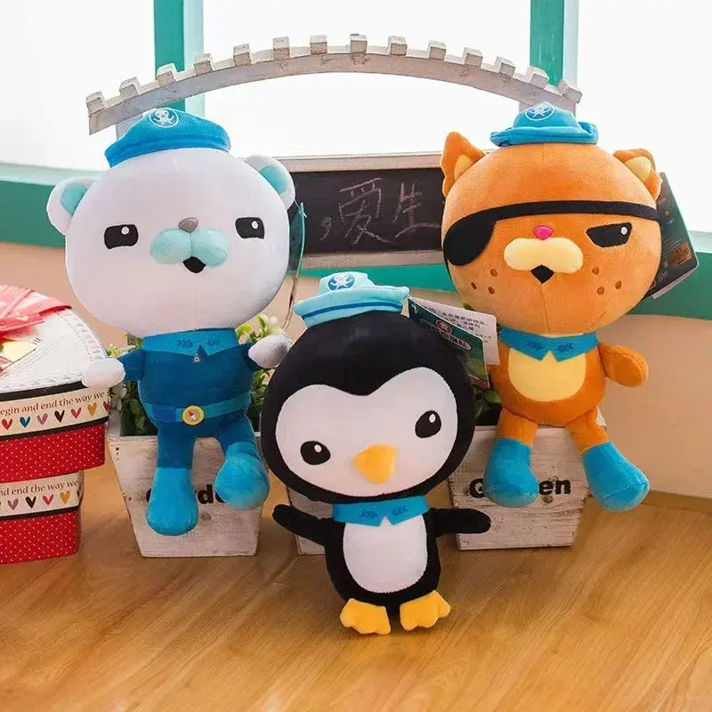 30cm Octonauts Plush Toys Soft Stuffed Animal Doll Barnacles Kwazii Tweak Peso Dashi Cartoon Peluche Pillow Kids Christmas Gifts