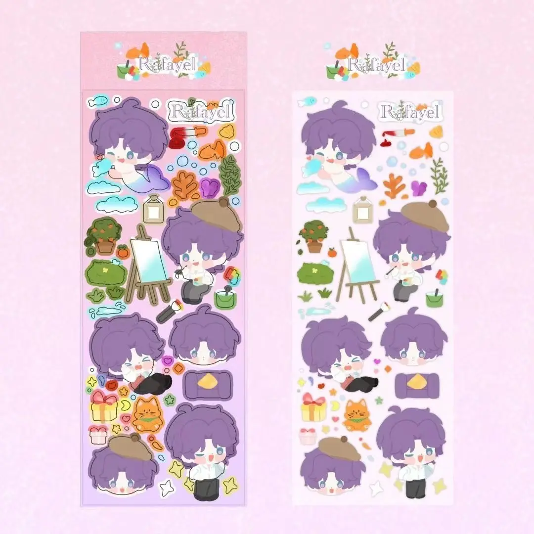 Anime Love and Deepspace Rafayel Zayne Xavier Cosplay Gucka Decal Diary Poster Cute  Ambitus