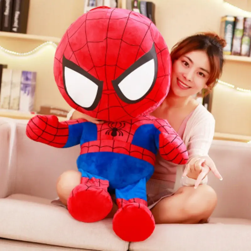 25-60cm Disney Marvel Avengers Soft Stuffed Cartoon Captain America Iron Man Spiderman Plush Toys Movie Dolls Gifts for Kids