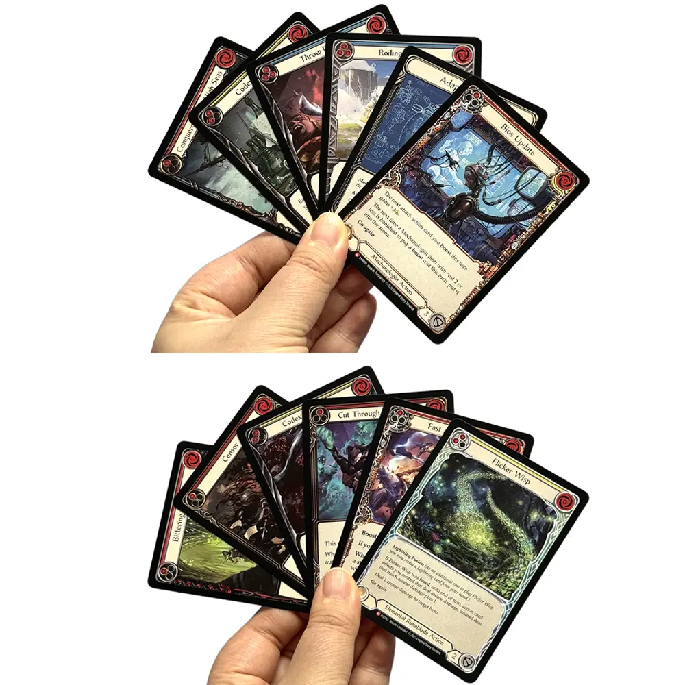 FAB Proxy Normal Regular TCG Game Cards Adaptive Plating Codex of Frailty Conqueror of the High Seas Grains of Bloodspill cards