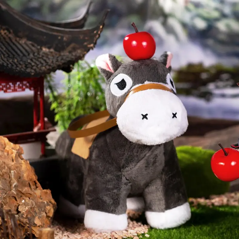 Anime Mo Dao Zu Shi Plush Toy Wei Wuxian Lan Wangji Plush Dolls Little Apple Donkey Plushie Figure Soft Stuffed Dress Up Toys