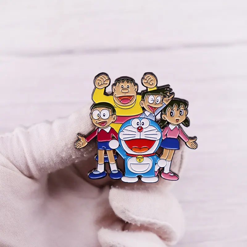 Doraemon Anime Lapel Pins Backpack Jeans Enamel Brooch Pin Women Fashion Jewelry Gifts Cartoon Badges