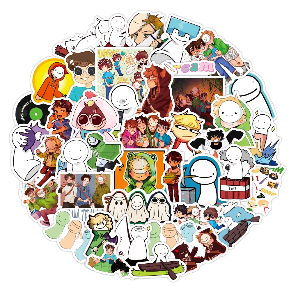 10/30/50PCS Game Dream Smp Cartoon Stickers DIY Car Bike Travel Luggage Phone Laptop Cool Waterproof Graffiti Sticker Decal Toy