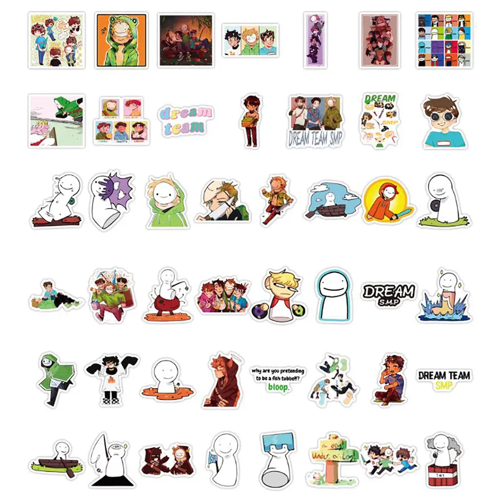 10/30/50PCS Game Dream Smp Cartoon Stickers DIY Car Bike Travel Luggage Phone Laptop Cool Waterproof Graffiti Sticker Decal Toy