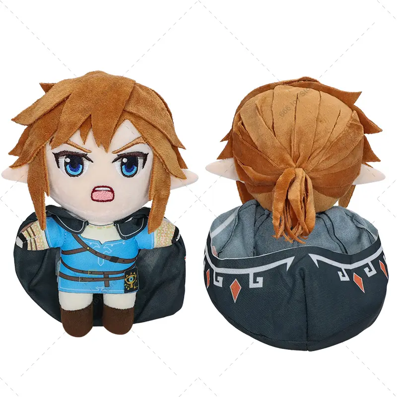 New 2 Styles The Legend of Zelda Link Sidon Plush Toys Cartoon Soft Stuffed Doll for Kids Best Gift