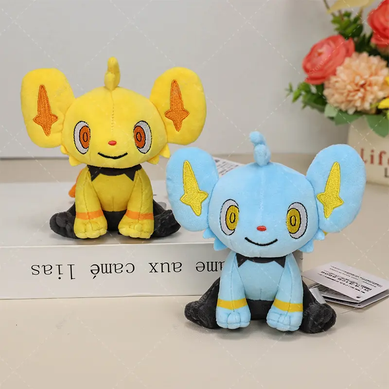 14cm Pokemon Plush Shiny Shinx Soft Stuffed Animal Peluche Toys Anime Cute Shinx Cat Ornament Dolls for Boys Christmas Gift