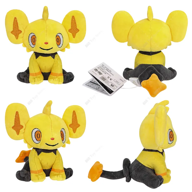 14cm Pokemon Plush Shiny Shinx Soft Stuffed Animal Peluche Toys Anime Cute Shinx Cat Ornament Dolls for Boys Christmas Gift