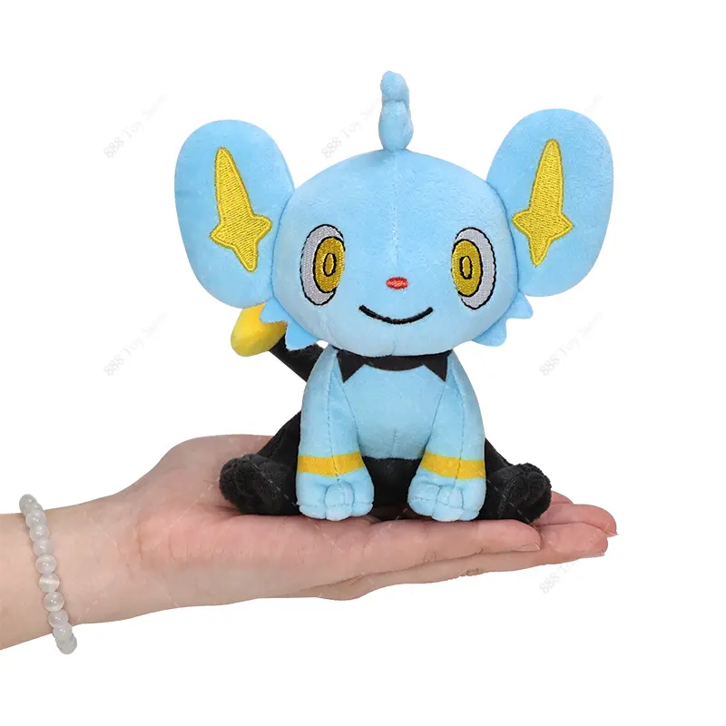 14cm Pokemon Plush Shiny Shinx Soft Stuffed Animal Peluche Toys Anime Cute Shinx Cat Ornament Dolls for Boys Christmas Gift