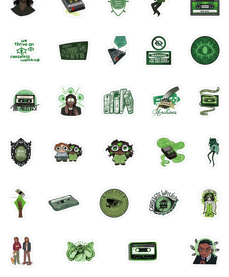 10/30/54PCS The Magnus Archives Stickers Horrible American Drama Supernatural Events Decals Cartoon Toy Laptop Phone Guitar Bike