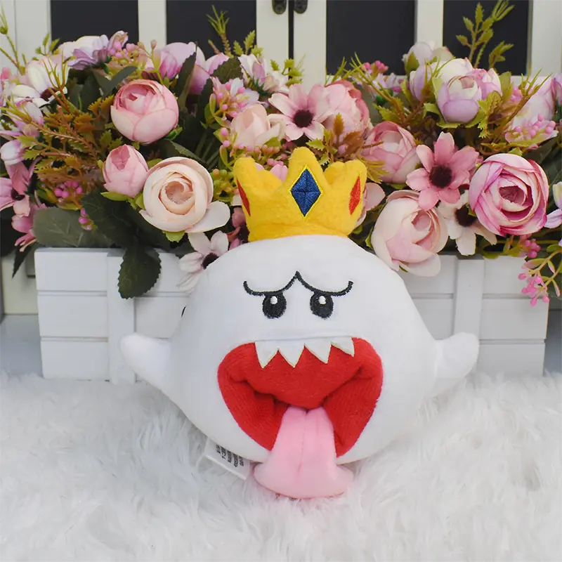 New Arrival King Boo Plush Toys Anime Shy Ghost King Boo Soft Stuffed Animal Peluche Decoration Dolls Children's Birthday Gifts