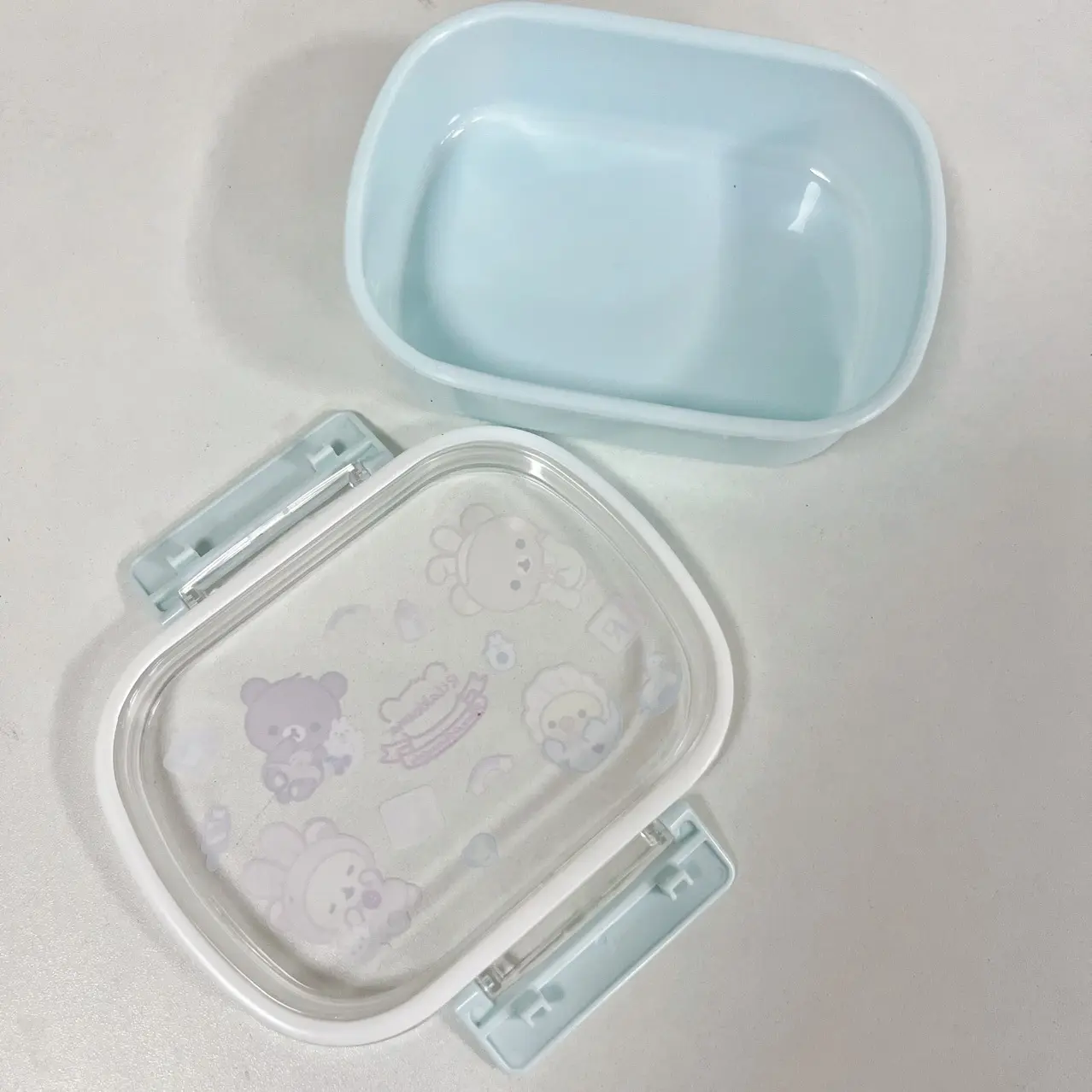 Rilakkumas Bento Lunch Box Kids School Cute Relax Bear Food Storage Containers Women Office Picnic Fruit Crisper Cases Gift New