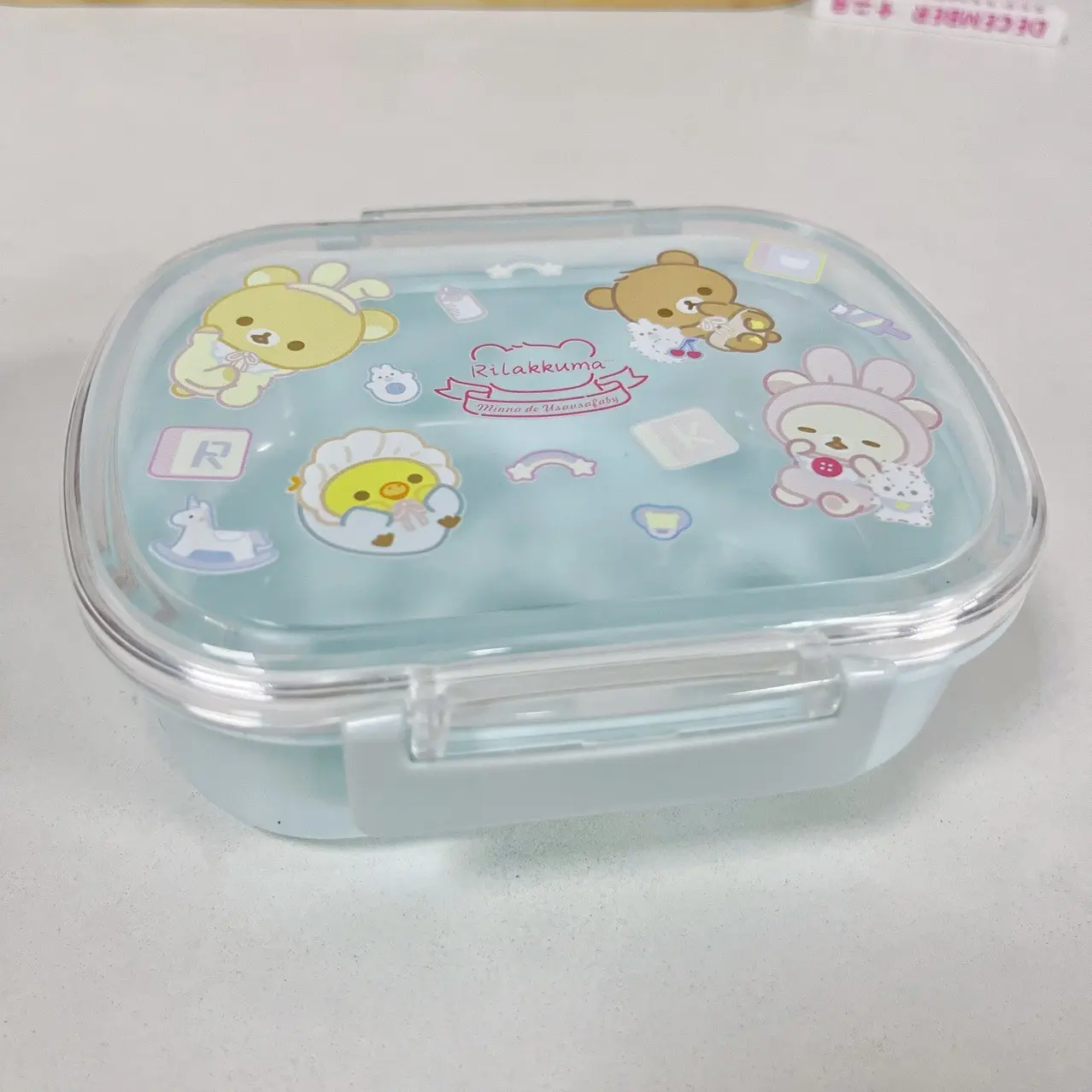 Rilakkumas Bento Lunch Box Kids School Cute Relax Bear Food Storage Containers Women Office Picnic Fruit Crisper Cases Gift New