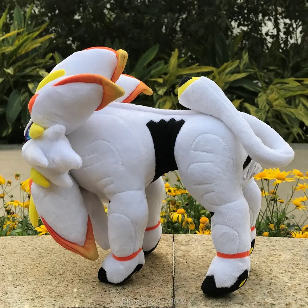 2 Styles Pokemon Plush Toy Alola Solgaleo & Lunala Sun Moon Stuffed Animal Cartoon Soft Doll Gift