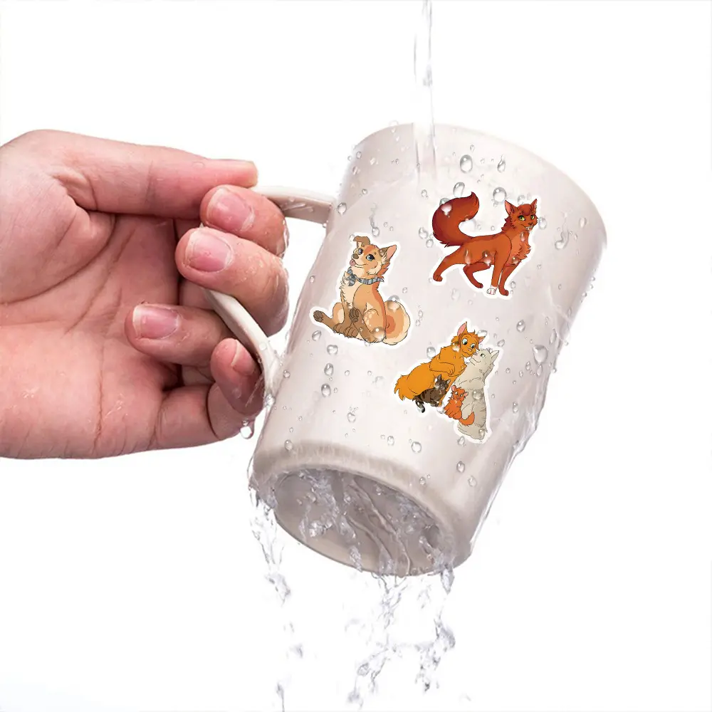10/50/100PCA Warriors Cats Waterproof Cartoon Stickers DIY Decoration Notebook Mobile Guitar Suitcase Water Cup Graffiti Toys