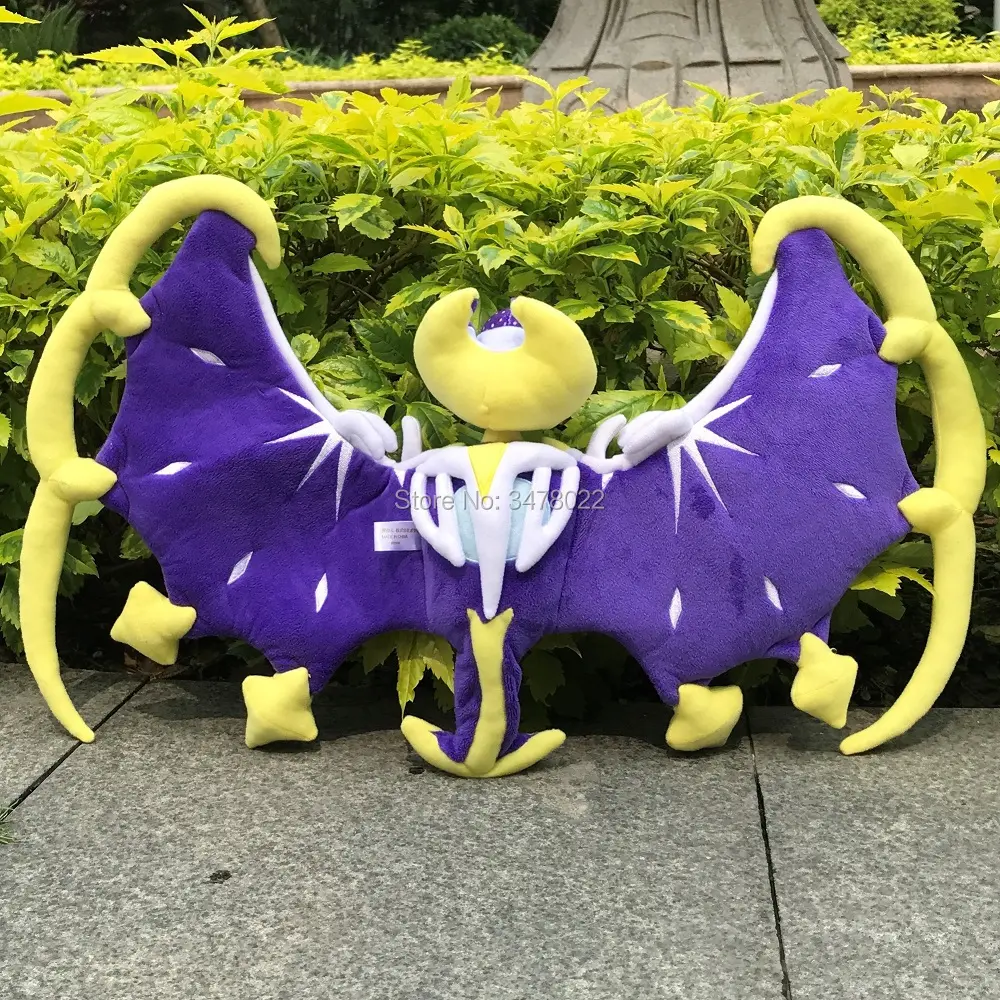 2 Styles Pokemon Plush Toy Alola Solgaleo & Lunala Sun Moon Stuffed Animal Cartoon Soft Doll Gift