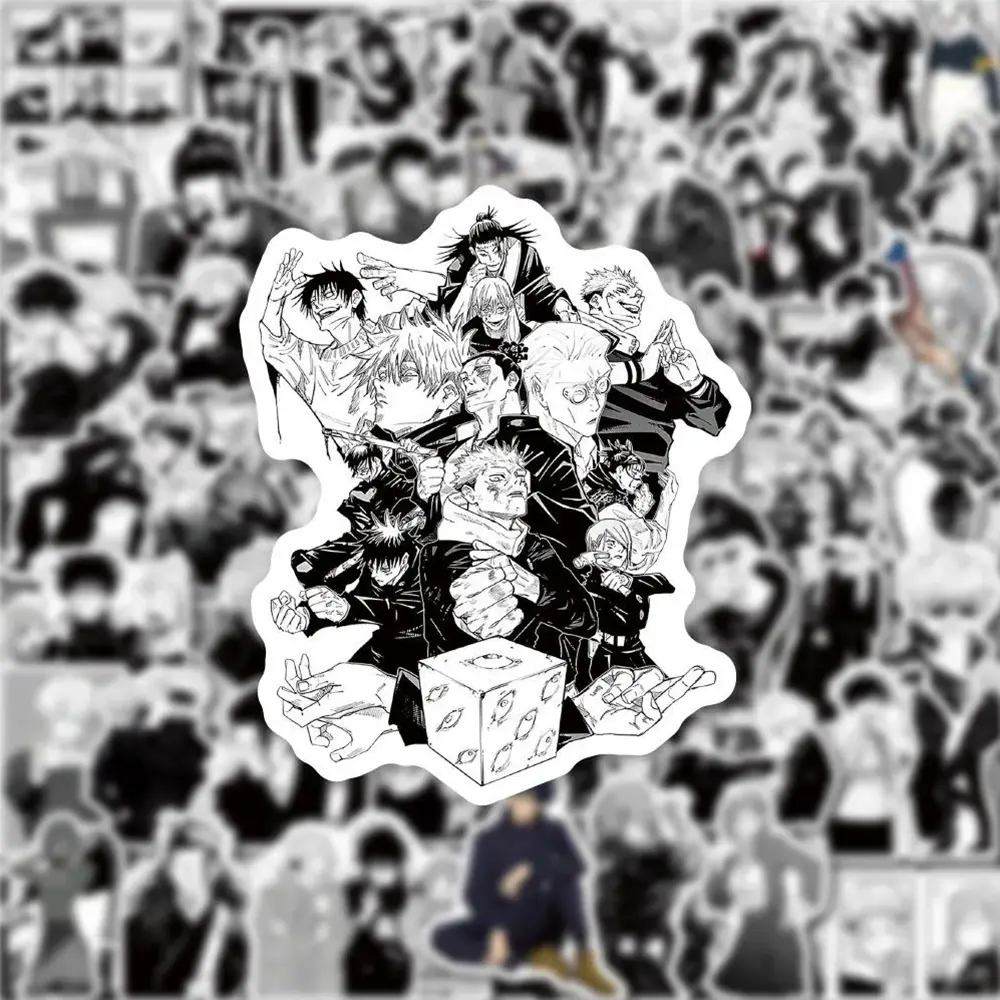 10/30/50/100pcs Jujutsu Kaisen Graffiti Stickers Anime Satoru Gojo Decals Waterproof Kids Cartoon DIY Cool Sticker Toys Gifts