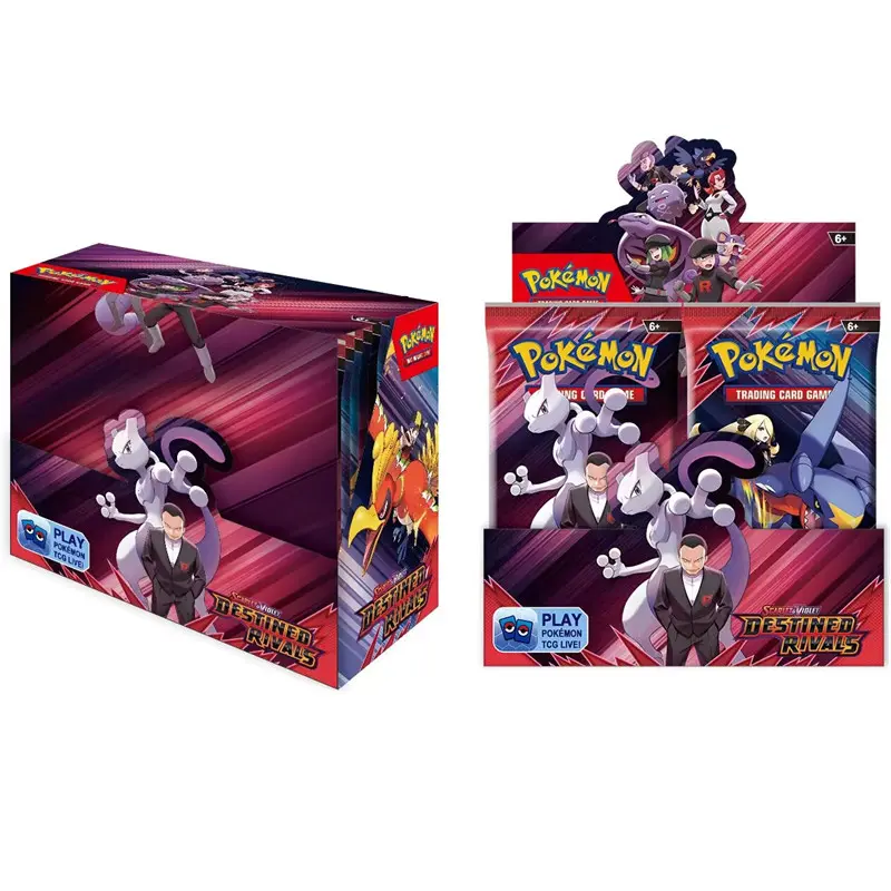 324/360 Pcs/Set  Pokemon Card 151 Destined rivals Prismatic Astral Radiance English sun moon Booster Battle Transaction Card