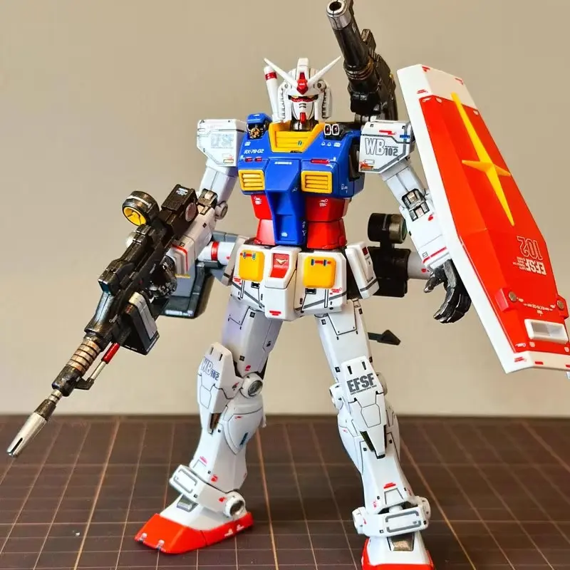 1/144 HGUC RX-78-2 Newborn GTO Yuanzu Water Distribution Sticker Bracket Animation Assembly Model Collectible Toy Gift Ornament