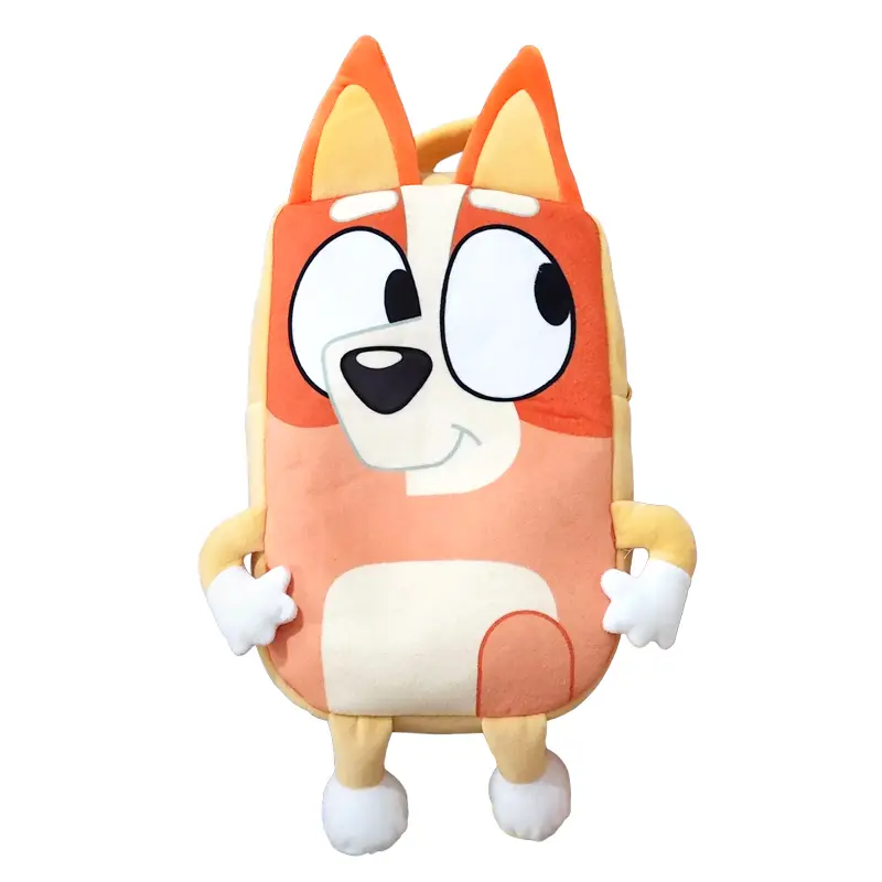 Bluey Family Cosplay Kindergarten Children's Cartoon School Bag Bluebin Dog Backpack Kawaii Anime Figure Dog Backpack Children's