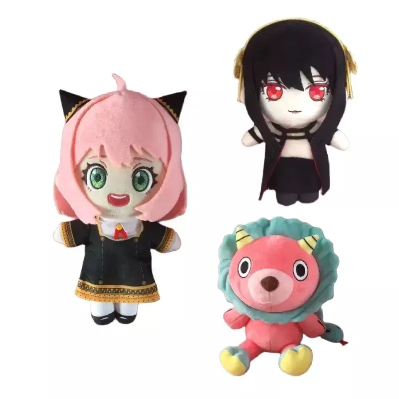 20cm Spy X Family Plush Stuffed Toys Anya Yor Loid Forger Anime Cartoon Character Series Cute Dolls Kawaii Kids Christmas Gifts
