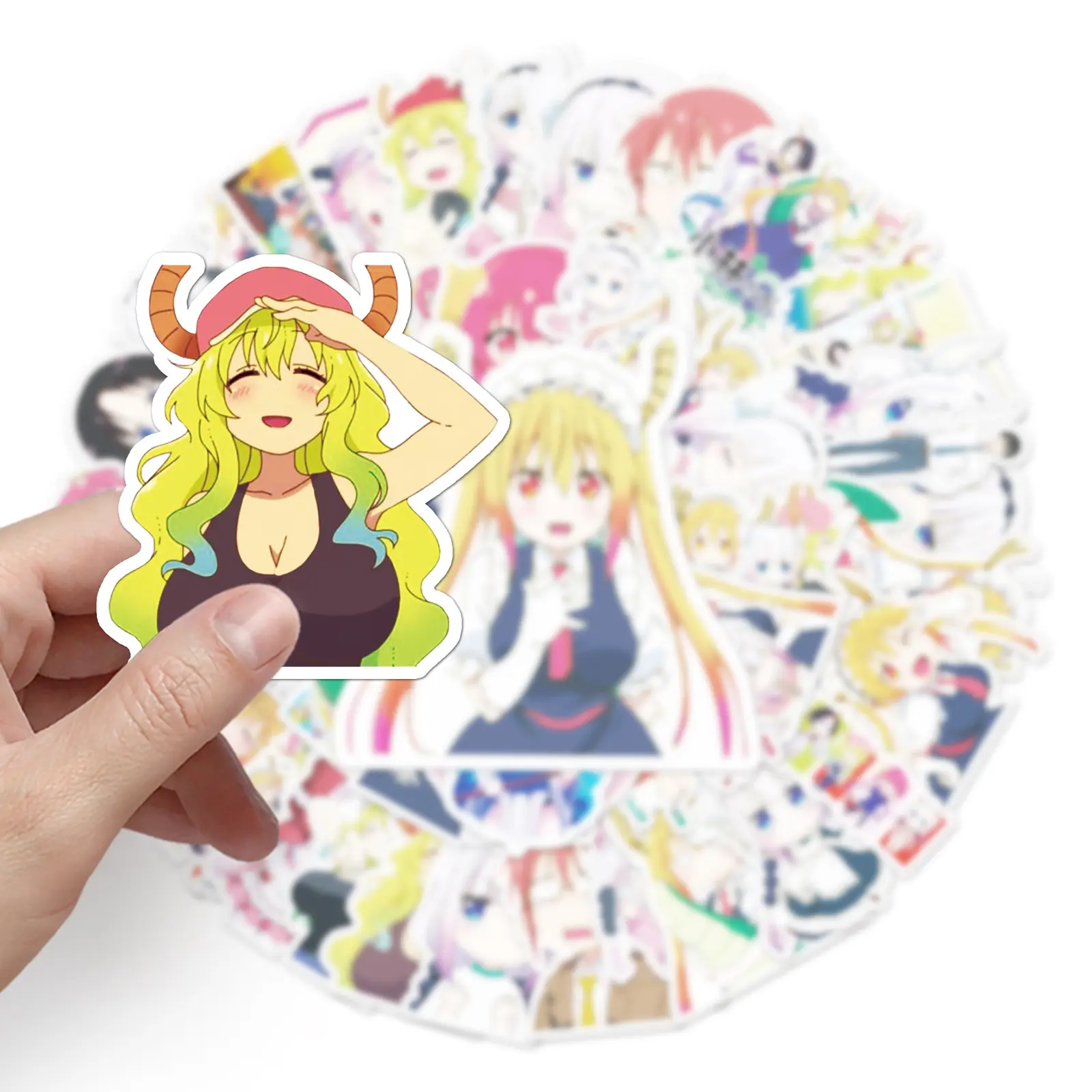 10/50PCS NEW Miss Kobayashi's Dragon Maid Sticker Phone Travel Luggage Laptop Guitar Classic Cartoon Sticker Decals for Kid Gift