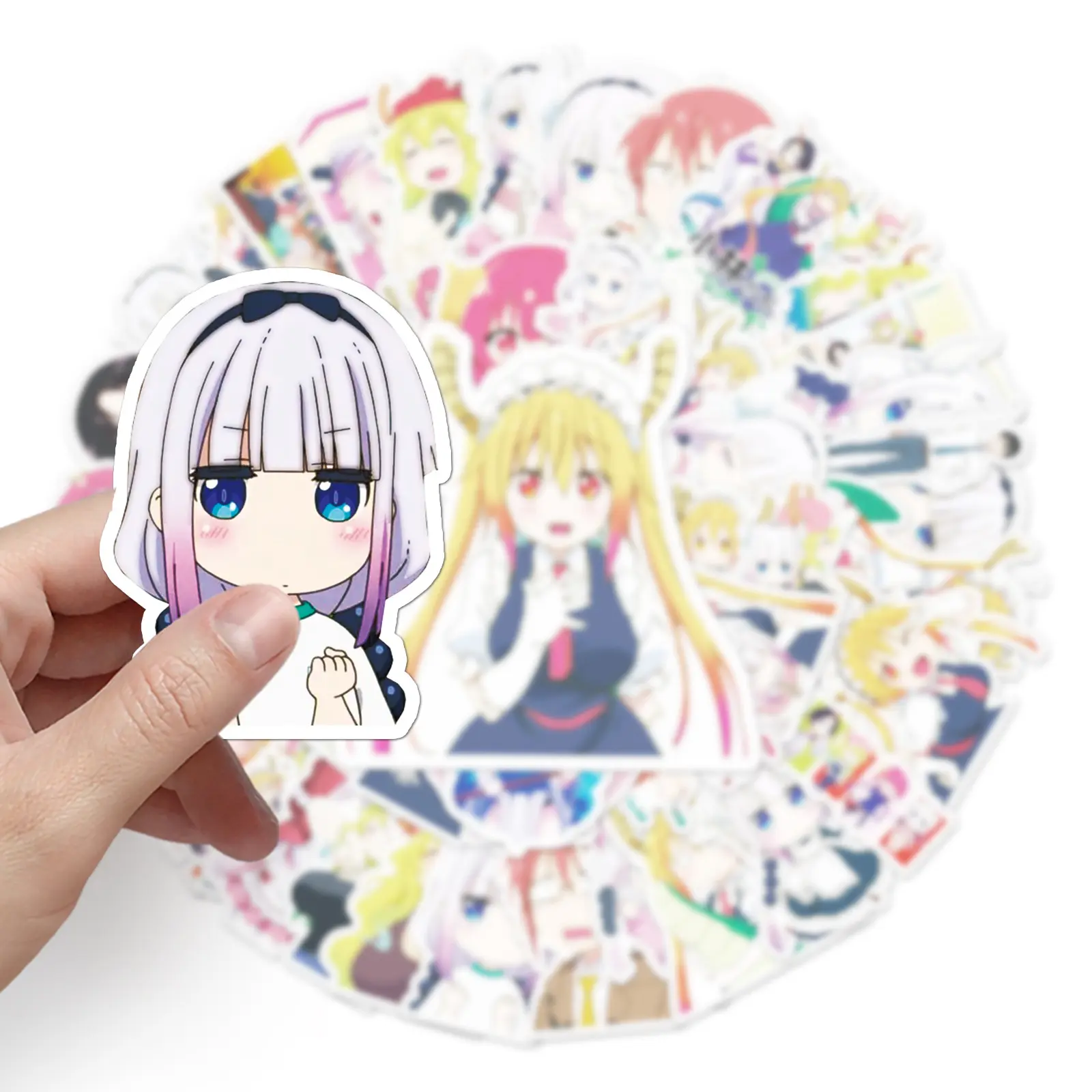 10/50PCS NEW Miss Kobayashi's Dragon Maid Sticker Phone Travel Luggage Laptop Guitar Classic Cartoon Sticker Decals for Kid Gift